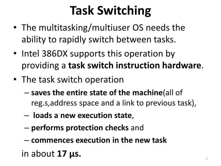 task switching