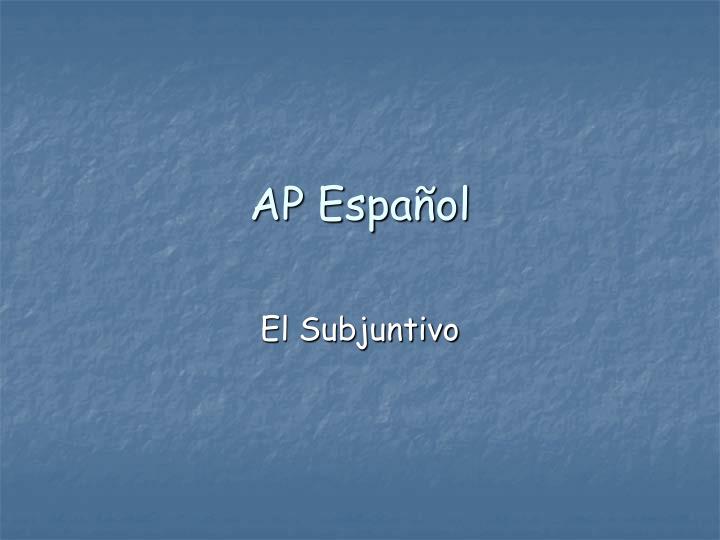 ap espa ol