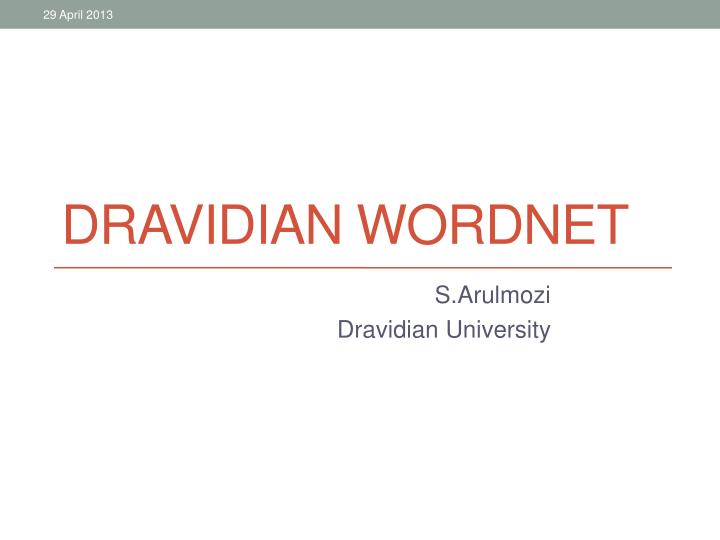 dravidian wordnet