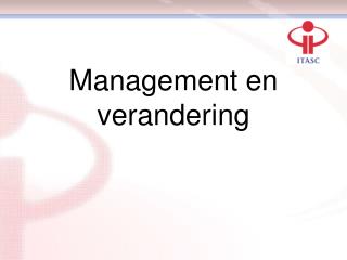 management en verandering