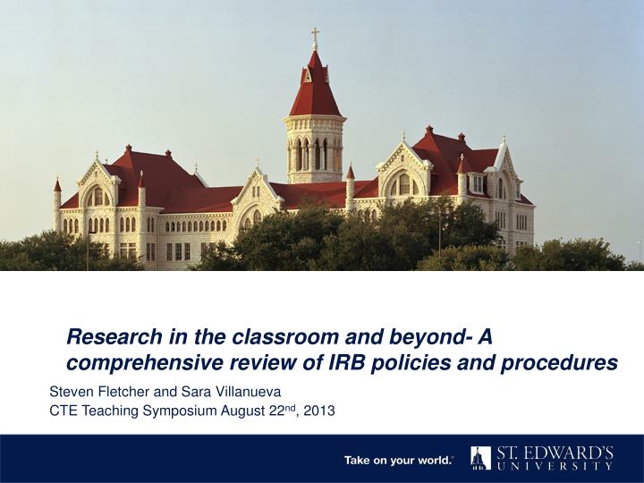 research in the classroom and beyond a comprehensive review of irb policies and procedures