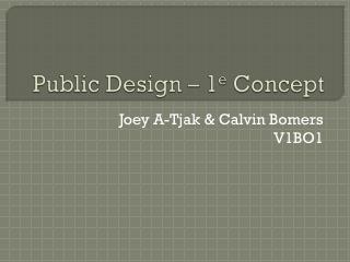 public design 1 e concept
