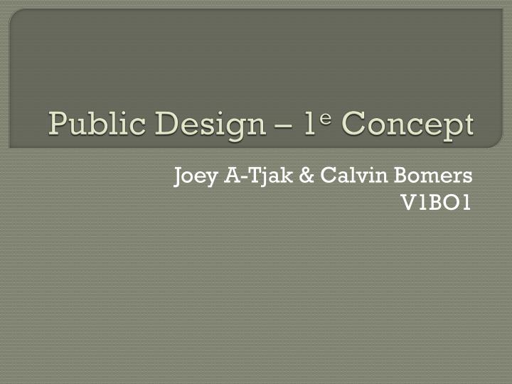 public design 1 e concept
