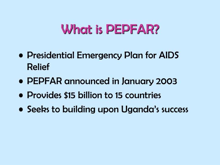 what is pepfar