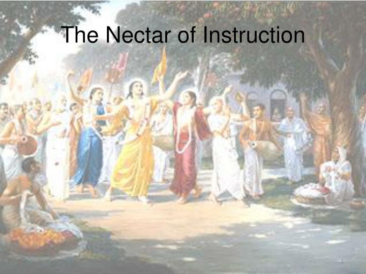 the nectar of instruction