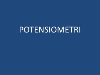 potensiometri