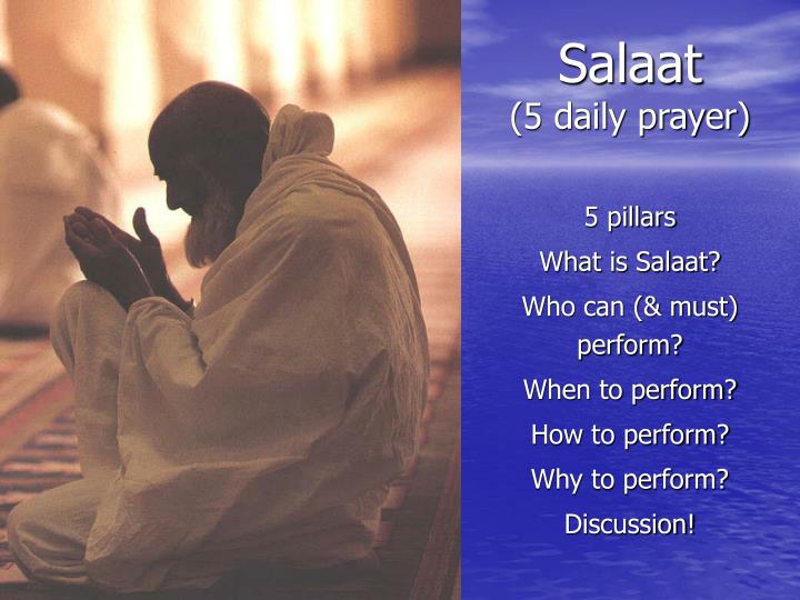 salaat 5 daily prayer