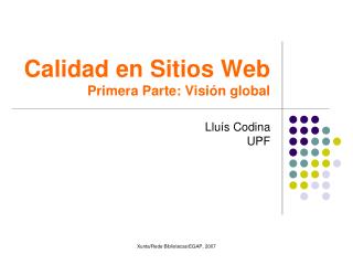calidad en sitios web primera parte visi n global