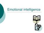 Emotional intelligence - slide 1