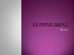 Le futur simple - slide 1