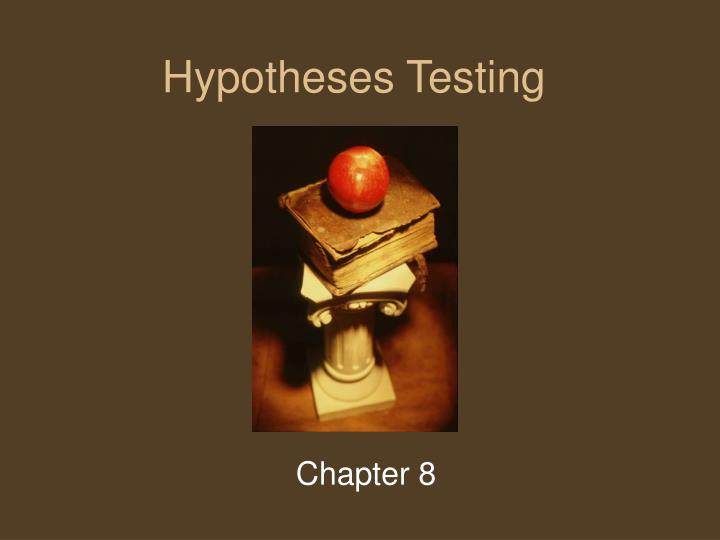 hypotheses testing