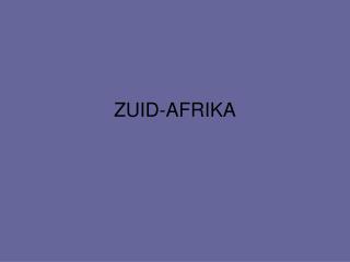 zuid afrika