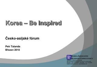korea be inspired