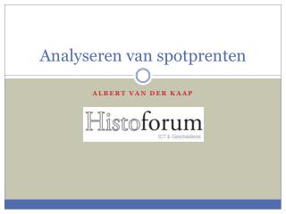 analyseren van spotprenten