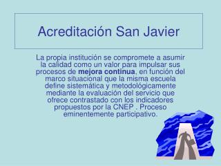 acreditaci n san javier