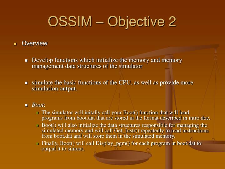 ossim objective 2