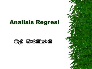 analisis regresi