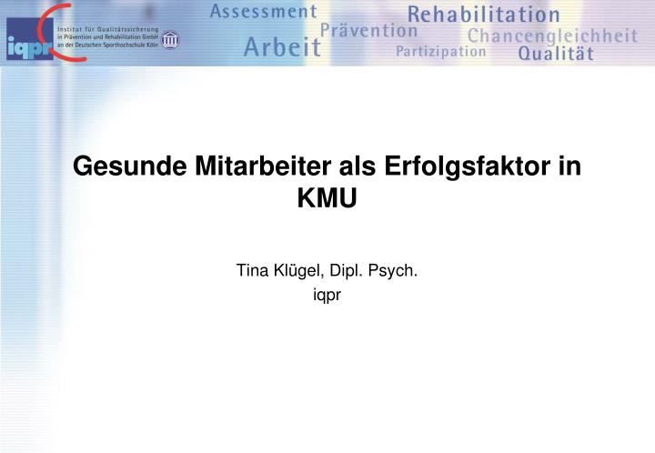 gesunde mitarbeiter als erfolgsfaktor in kmu