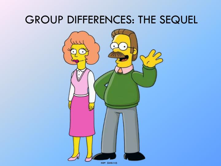 group differences the sequel