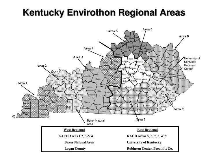 kentucky envirothon regional areas