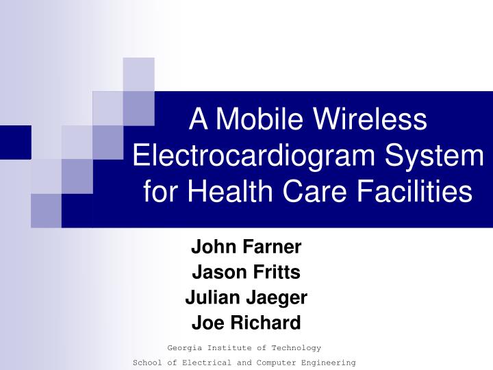 a mobile wireless electrocardiogram system for health care facilities