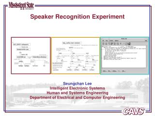 Speaker Recognition Experiment