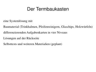 der termbaukasten