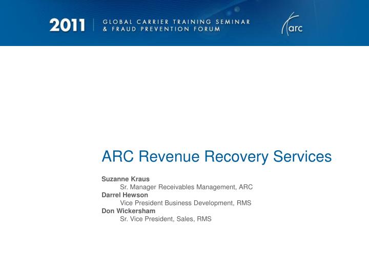 arc revenue recovery services