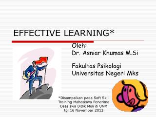 effective learning