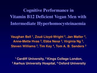 Cognitive Performance in