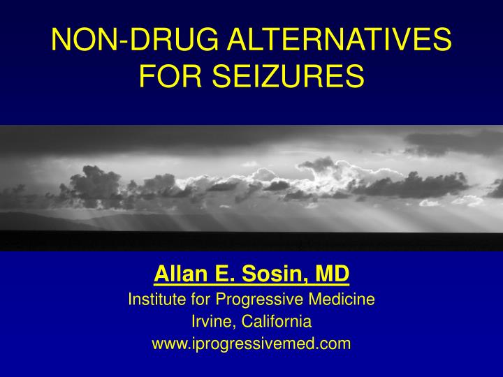 non drug alternatives for seizures