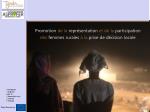 Promotion de la représentation et de la participation - slide 1