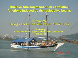Nucleon-Nucleon momentum correlation functions induced by the radioactive beams Yu-Gang Ma