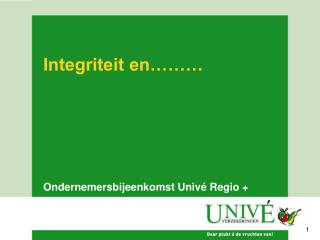 integriteit en