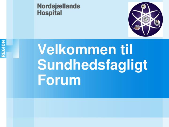 velkommen til sundhedsfagligt forum