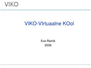 viko virtuaalne kool