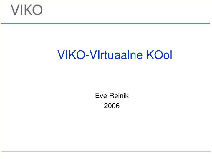 viko virtuaalne kool