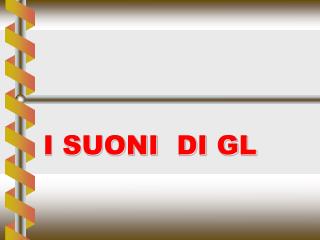 i suoni di gl
