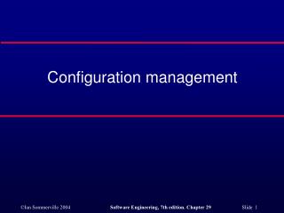 Configuration management
