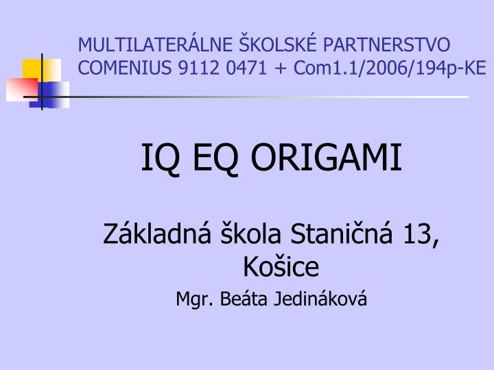 multilater lne kolsk partnerstvo comenius 9112 0471 com1 1 2006 194p ke
