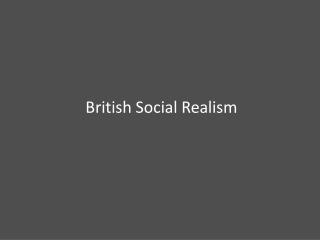 British Social Realism