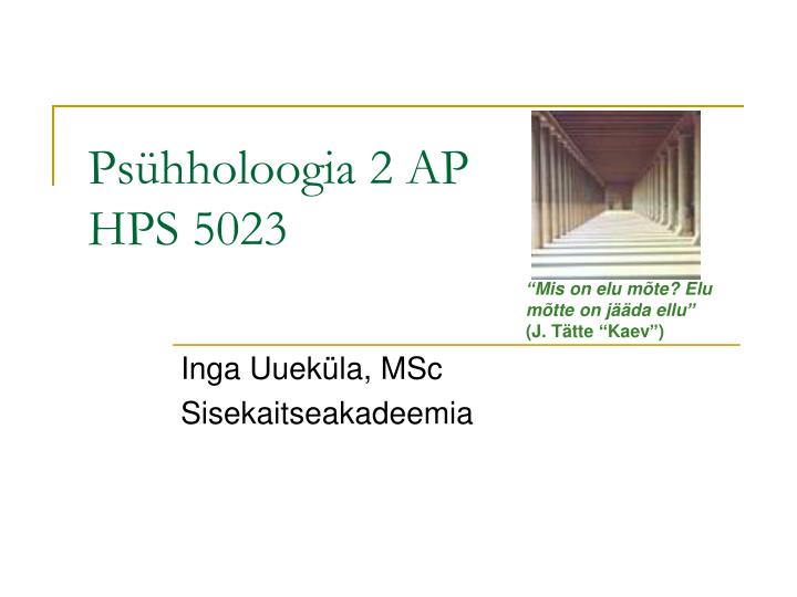 ps hholoogia 2 ap hps 5023