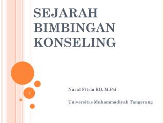 sejarah bimbingan konseling