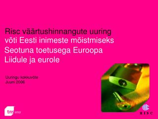 risc v rtushinnangute uuring