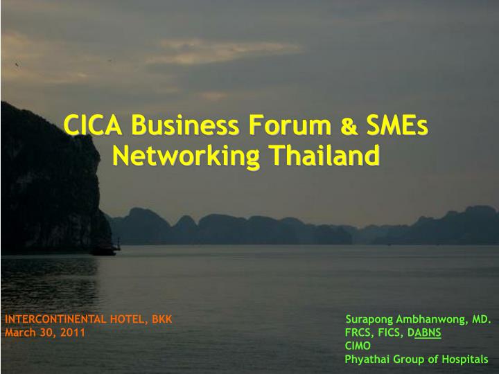 cica business forum smes networking thailand