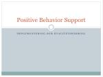 Positive Behavior Support - slide 1