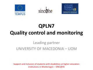 QPLN7 Quality control and monitoring
