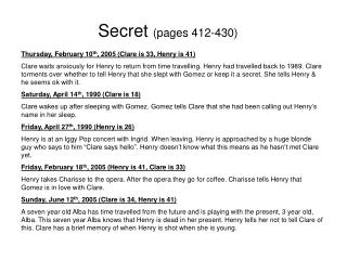 Secret (pages 412-430)