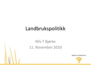 landbrukspolitikk