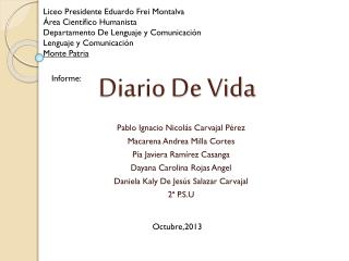 diario de vida